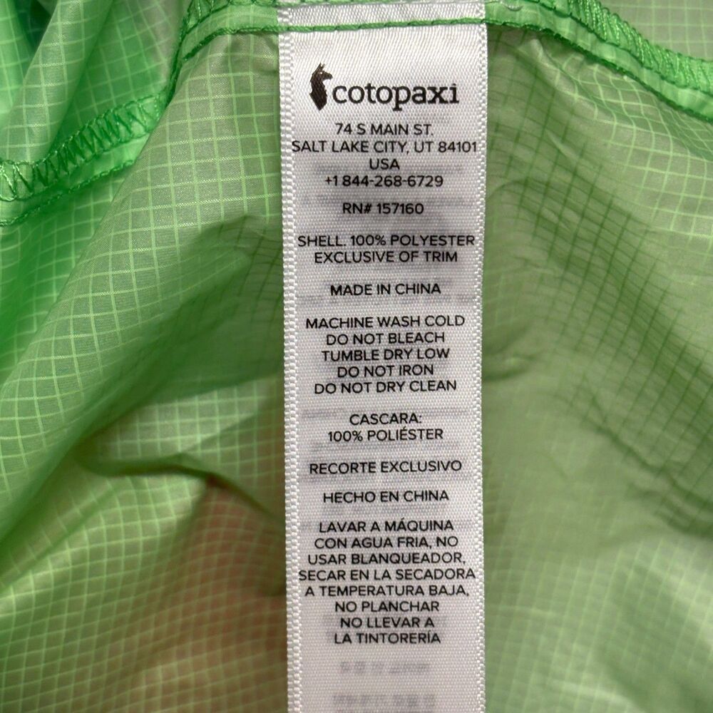 Cotopaxi Women Hooded Teca Half-Zip Windbreaker Jacket Size Large D127 -18 - Picture 7 of 13